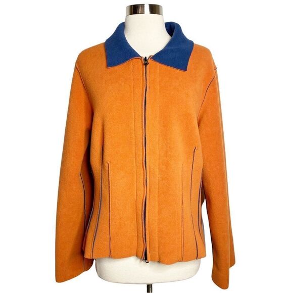 Irresistible Reversibles Orange Jacket Size Small Zip Front - Picture 1 of 5